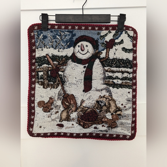 Christmas Tapestry Pillow Cover With Zipper - Picture 6 of 6